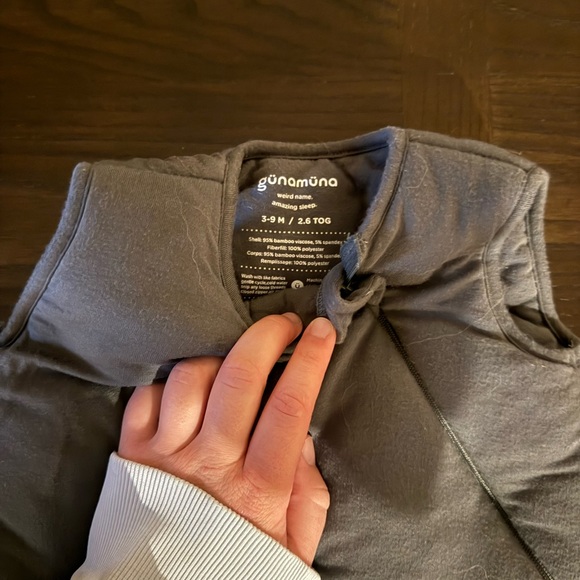 Gunamuna 3-9m Dark Green Sleep Sack 2.6 tog - Picture 3 of 3